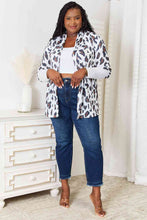 Load image into Gallery viewer, Double Take Leopard Long Sleeve Cardigan