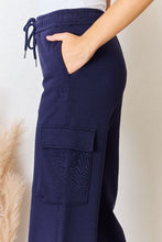 Load image into Gallery viewer, RISEN Drawstring Relaxed Cargo Wide Leg Pants