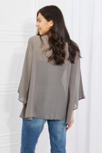 Load image into Gallery viewer, Melody Just Breathe Full Size Chiffon Kimono in Grey