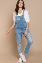 Load image into Gallery viewer, POL Front Chest Zipper Slim Leg Denim Overalls