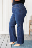 JUDY BLUE Arlo High Rise Button-Fly Straight Jeans