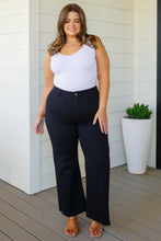 Load image into Gallery viewer, Annie Wear August High Rise Wide Leg Crop Jeans in Black