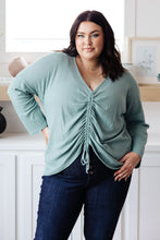 Load image into Gallery viewer, NOW N FOREVER Austin Waffle Knit Basic Top In Sage