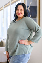 Load image into Gallery viewer, NOW N FOREVER Austin Waffle Knit Basic Top In Sage