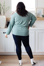 Load image into Gallery viewer, NOW N FOREVER Austin Waffle Knit Basic Top In Sage