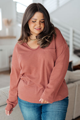 BIBI Behind The Scenes Waffle Knit Top