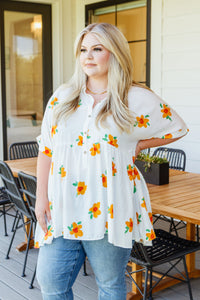 Jodifl Blissed Out Button Up Babydoll Tunic