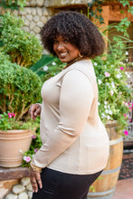 Load image into Gallery viewer, MITTOSHOP Can You Believe It Basic Long Sleeve Top In Sand