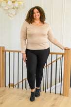 Load image into Gallery viewer, MITTOSHOP Can You Believe It Basic Long Sleeve Top In Sand