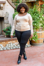 Load image into Gallery viewer, MITTOSHOP Can You Believe It Basic Long Sleeve Top In Sand