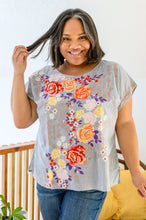 Load image into Gallery viewer, ANDREE BY UNIT Canopy Of Crushes Striped Floral Top