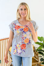 Load image into Gallery viewer, ANDREE BY UNIT Canopy Of Crushes Striped Floral Top