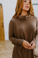 Load image into Gallery viewer, Zenana Comfort First Cowl Neck Hi-Low Long Sleeve