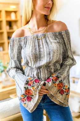 Andree By Unit Don't Tempt Me Embroidered Blouse