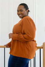 Load image into Gallery viewer, JODIFL Enjoy This Moment V Neck Blouse In Toffee