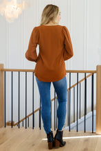 Load image into Gallery viewer, JODIFL Enjoy This Moment V Neck Blouse In Toffee