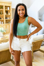 Load image into Gallery viewer, WHITE BIRCH Get On My Level Cropped Cami in Mint