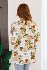 JODIFL Good Morning Floral V-Neck Blouse