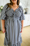 ANDREE BY UNIT Greenville Gingham Midi Dress