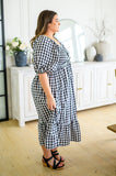 ANDREE BY UNIT Greenville Gingham Midi Dress