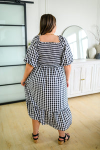 ANDREE BY UNIT Greenville Gingham Midi Dress