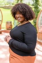 Load image into Gallery viewer, MITTOSHOP Here For It Long Sleeve Ribbed Crop Top