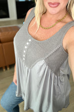 Load image into Gallery viewer, One Eleven North Swing With Me Waffle Knit Swing Tank