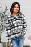 JODIFL Kate Plaid Jacket in Black & White