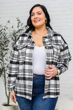 JODIFL Kate Plaid Jacket in Black & White