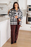 JODIFL Kate Plaid Jacket in Black & White