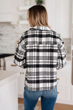 JODIFL Kate Plaid Jacket in Black & White