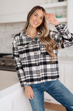 JODIFL Kate Plaid Jacket in Black & White