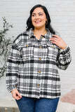 JODIFL Kate Plaid Jacket in Black & White