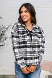 JODIFL Kate Plaid Jacket in Black & White