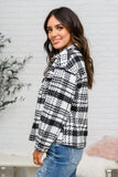 JODIFL Kate Plaid Jacket in Black & White