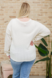 7TH RAY Keep Me Here Knit Sweater in Cream