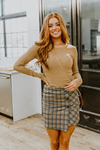 Load image into Gallery viewer, WHITE BIRCH Late To Class Plaid Mini Skort