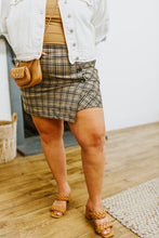 Load image into Gallery viewer, WHITE BIRCH Late To Class Plaid Mini Skort