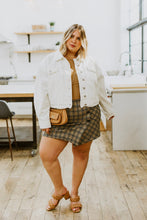 Load image into Gallery viewer, WHITE BIRCH Late To Class Plaid Mini Skort