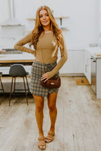 Load image into Gallery viewer, WHITE BIRCH Late To Class Plaid Mini Skort