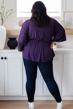 Load image into Gallery viewer, WHITE BIRCH Love On The Line V-Neck Peplum Blouse