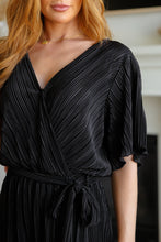 Load image into Gallery viewer, GeeGee Lovely Life Plisse Romper in Black