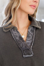 Load image into Gallery viewer, Very J Moonstone Mineral Wash Pullover