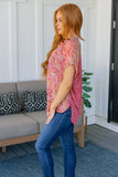 JODIFL No Competition Mixed Print Button Down