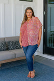 JODIFL No Competition Mixed Print Button Down