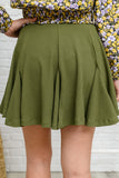 WHITE BIRCH November Romance Skort in Olive