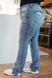 JUDY BLUE O'Hara Destroyed Straight Jeans