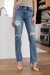 JUDY BLUE O'Hara Destroyed Straight Jeans