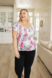WHITE BIRCH Oh So Simple Floral Blouse