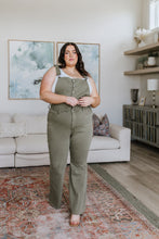 Load image into Gallery viewer, Judy Blue Olivia Control Top Release Hem Overalls in Olive